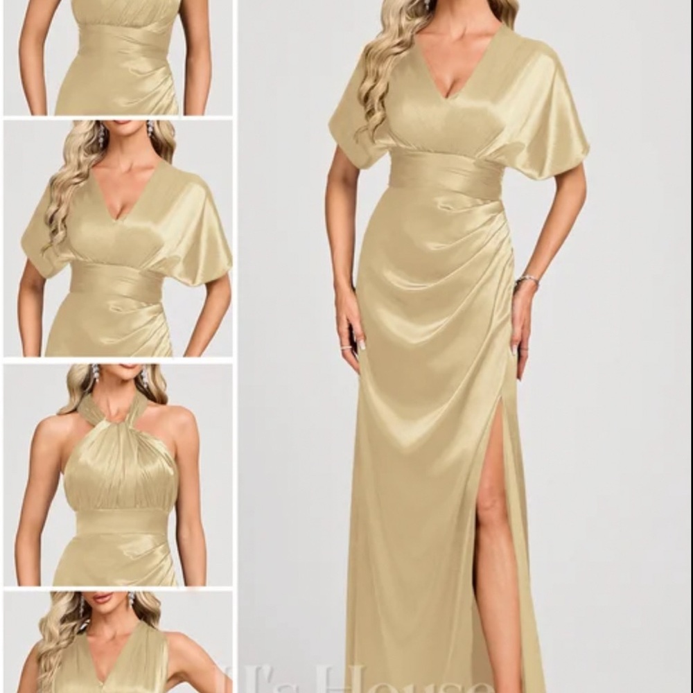 Elegant Evening Gown- not color shown BLACK